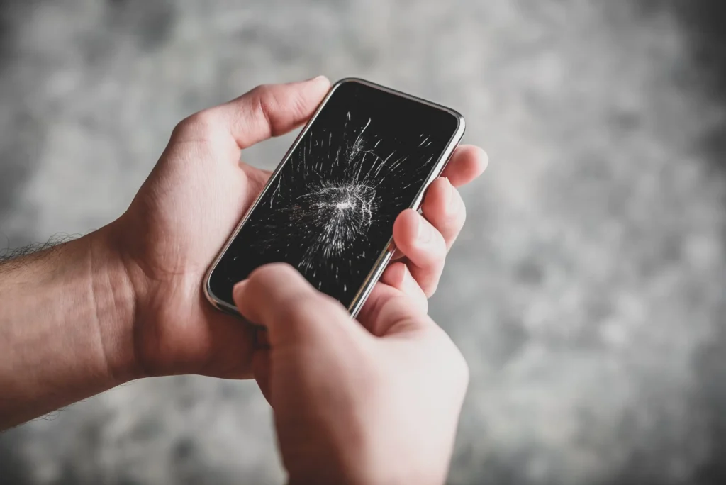 Cracked smartphone screen repair, Techbros Computer Repair